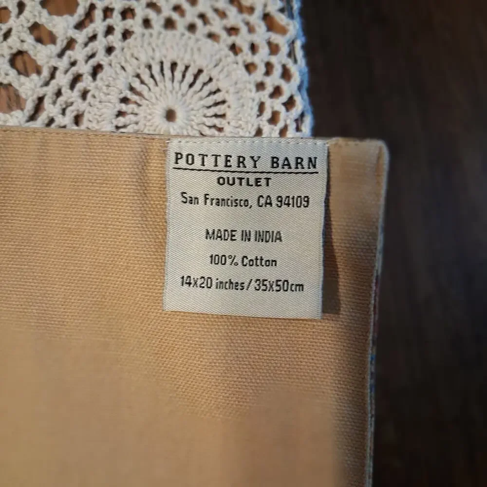 Pottery Barn outlet 4 placemats paisley